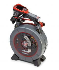 System kontroli wizyjnej SeeSnake® microReel™ L100C (30 m) z kamerą inspekcyjną micro CA–350x i licznikiem (PAL) Ridgid