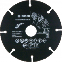 Tarcza tnąca Carbide Multi Wheel 125 mm 125 mm; 1 mm; 22,23 mm Bosch