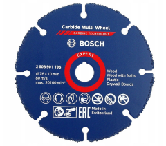 Tarcza tnąca prosta BoschEXPERT Carbide 76 mm Bosch