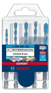 Zestaw wierteł EXPERT HEX-9 MultiConstruction 4/5/6/6/8 mm 5 części Bosch