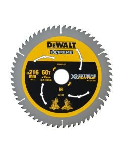 Piła tarczowa do cięcia drewna, XR EXTREME RUNTIME DEWALT DT99570