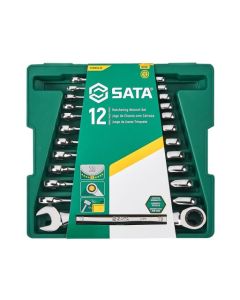 Zestaw 12 kluczy płasko-oczkowych 09040 SATA