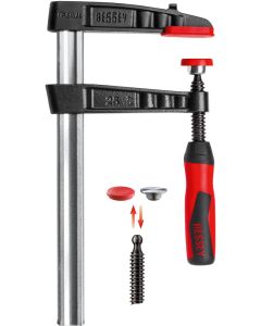 Zacisk śrubowy Original BESSEY z żeliwa ciągliwego TGK z systemem Bessey Best-Comfort TG60S14-2K